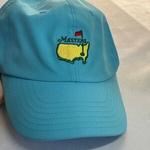 Masters Sky Blue Poly Hat Unworn Condition Velcro Back One Size